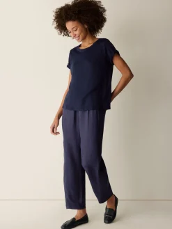 Organic Linen Jersey Crew Neck Tee