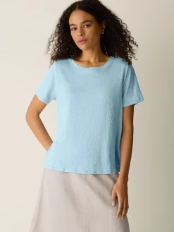 Organic Linen Jersey Crew Neck Tee