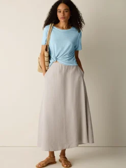 Organic Linen Jersey Crew Neck Tee
