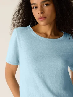 Organic Linen Jersey Crew Neck Tee