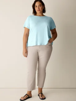 Organic Linen Jersey Crew Neck Tee