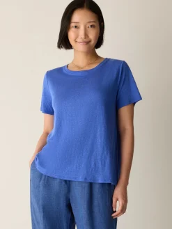 Organic Linen Jersey Crew Neck Tee