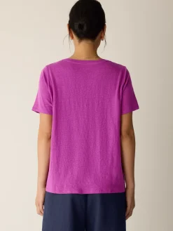 Organic Linen Jersey Crew Neck Tee