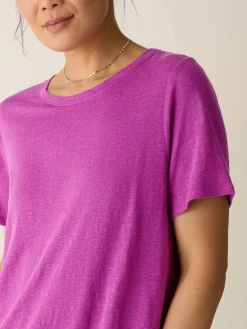 Organic Linen Jersey Crew Neck Tee