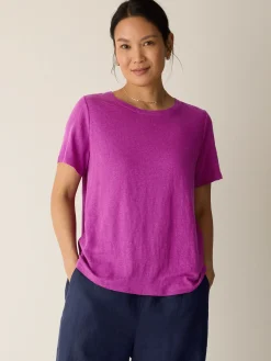 Organic Linen Jersey Crew Neck Tee