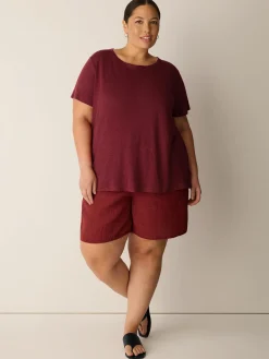 Organic Linen Jersey Crew Neck Tee