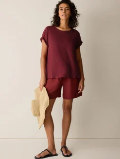Organic Linen Jersey Crew Neck Tee