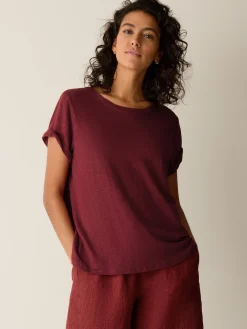 Organic Linen Jersey Crew Neck Tee