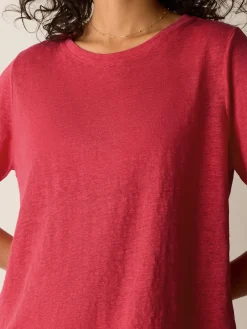 Organic Linen Jersey Crew Neck Tee