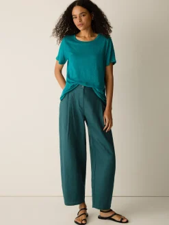 Organic Linen Jersey Crew Neck Tee