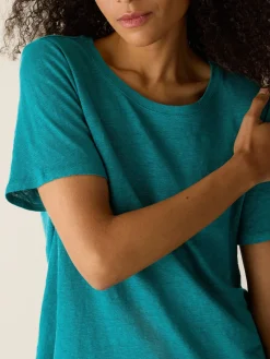 Organic Linen Jersey Crew Neck Tee