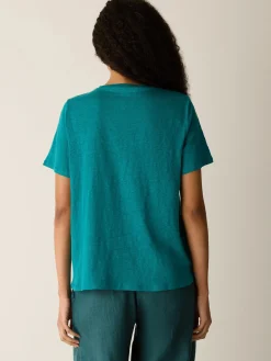 Organic Linen Jersey Crew Neck Tee