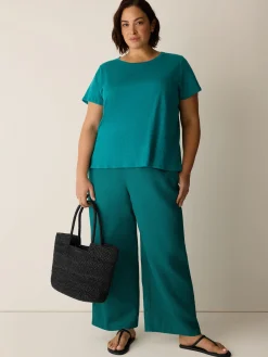 Organic Linen Jersey Crew Neck Tee