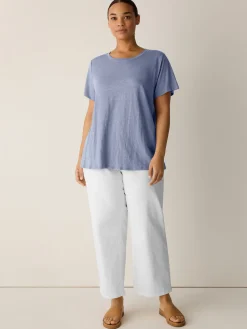 Organic Linen Jersey Crew Neck Tee