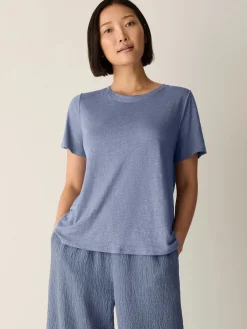 Organic Linen Jersey Crew Neck Tee