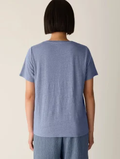 Organic Linen Jersey Crew Neck Tee