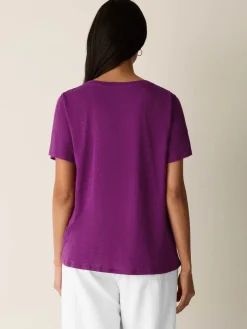 Organic Linen Jersey Crew Neck Tee
