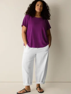 Organic Linen Jersey Crew Neck Tee