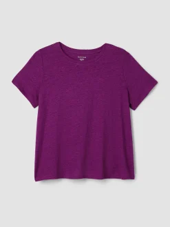 Organic Linen Jersey Crew Neck Tee