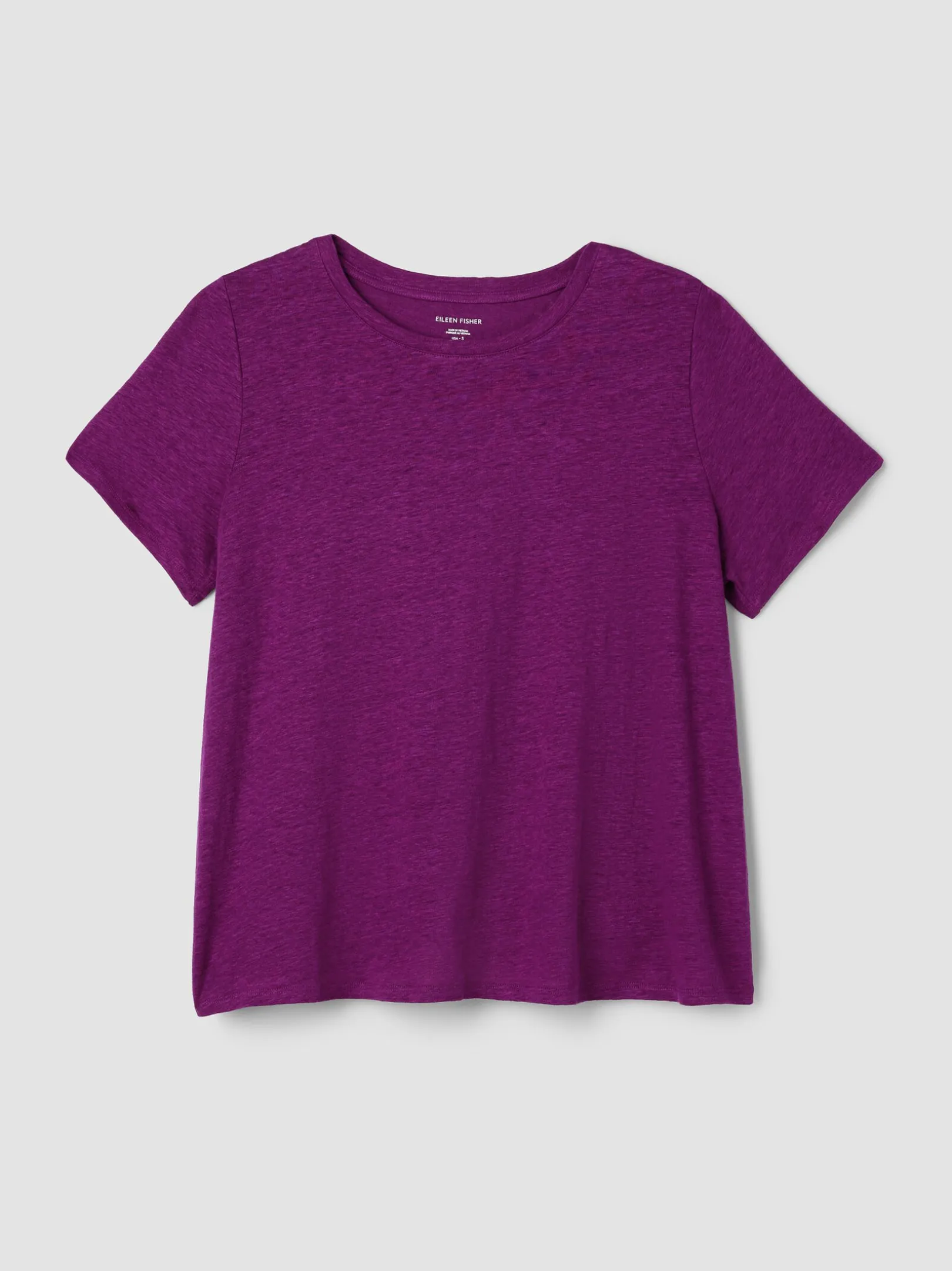 Organic Linen Jersey Crew Neck Tee