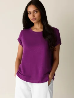Organic Linen Jersey Crew Neck Tee