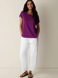 Organic Linen Jersey Crew Neck Tee
