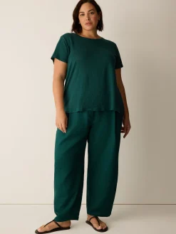 Organic Linen Jersey Crew Neck Tee