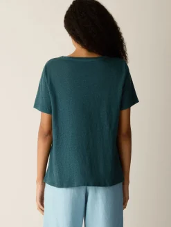 Organic Linen Jersey Crew Neck Tee
