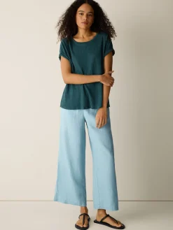 Organic Linen Jersey Crew Neck Tee