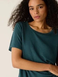 Organic Linen Jersey Crew Neck Tee