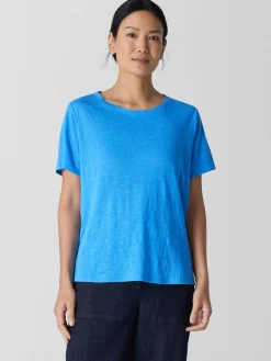 Organic Linen Jersey Crew Neck Tee