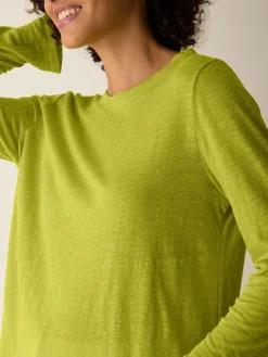 Organic Linen Jersey Long-Sleeve Tee