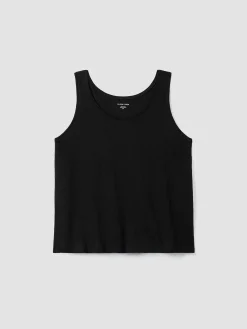 Organic Linen Jersey Scoop Neck Tank