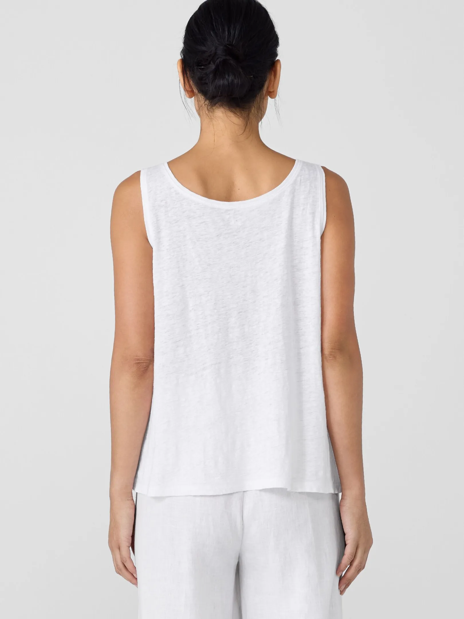 Organic Linen Jersey Scoop Neck Tank