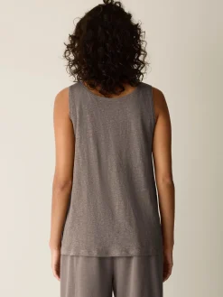 Organic Linen Jersey Scoop Neck Tank