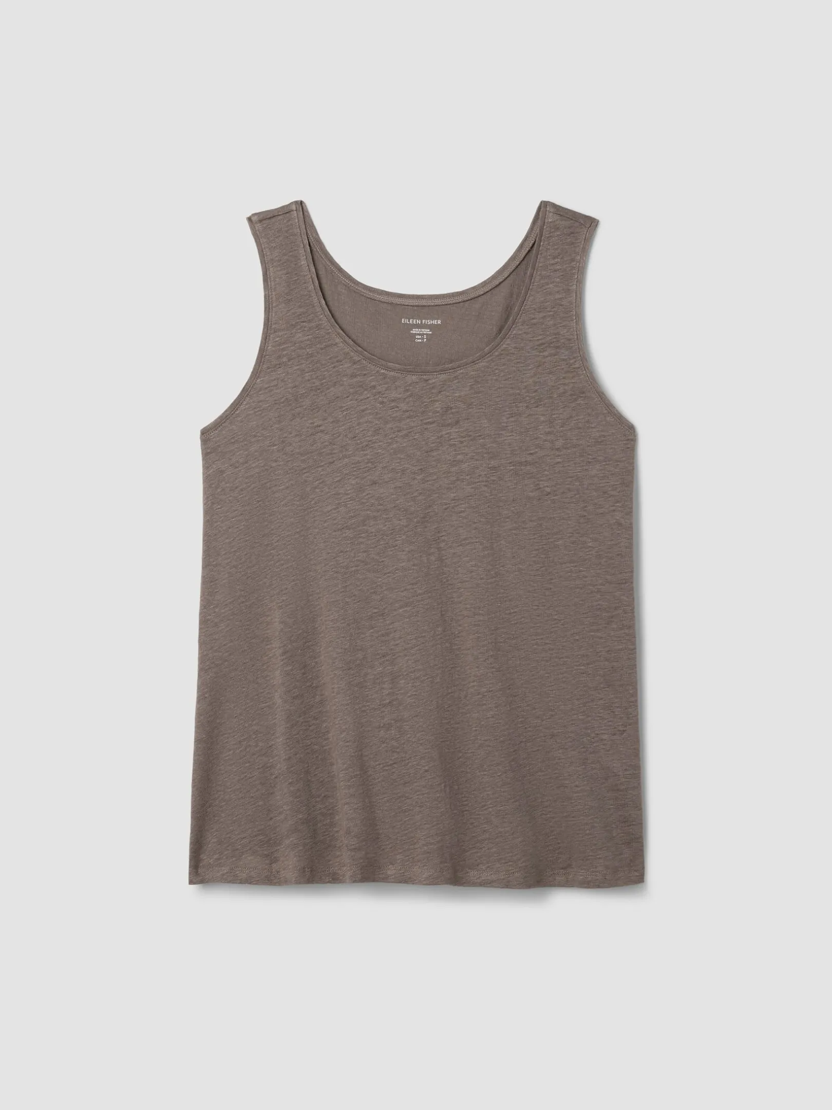 Organic Linen Jersey Scoop Neck Tank