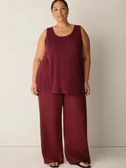 Organic Linen Jersey Scoop Neck Tank