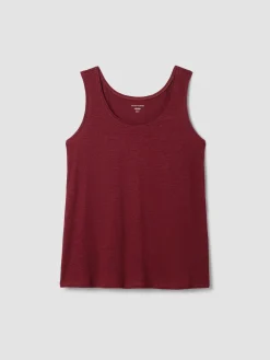 Organic Linen Jersey Scoop Neck Tank