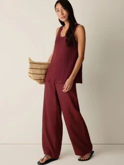 Organic Linen Jersey Scoop Neck Tank