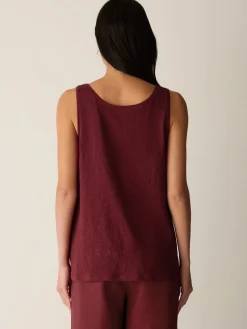 Organic Linen Jersey Scoop Neck Tank