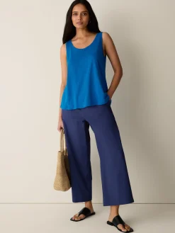 Organic Linen Jersey Scoop Neck Tank