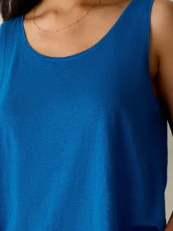 Organic Linen Jersey Scoop Neck Tank