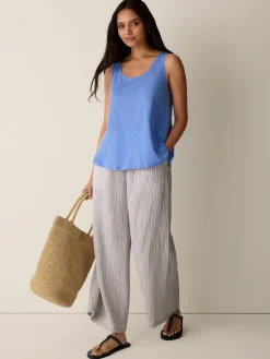 Organic Linen Jersey Scoop Neck Tank