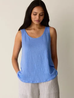 Organic Linen Jersey Scoop Neck Tank