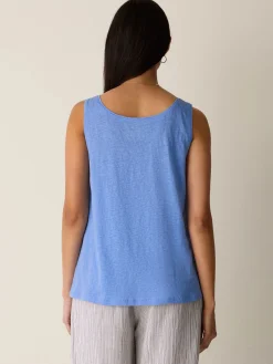 Organic Linen Jersey Scoop Neck Tank