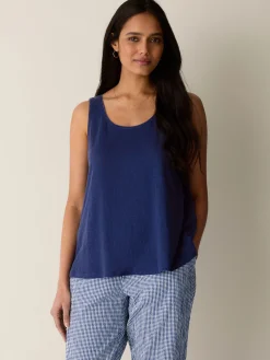 Organic Linen Jersey Scoop Neck Tank