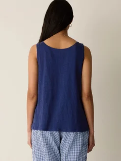Organic Linen Jersey Scoop Neck Tank