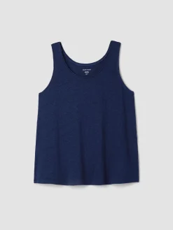 Organic Linen Jersey Scoop Neck Tank