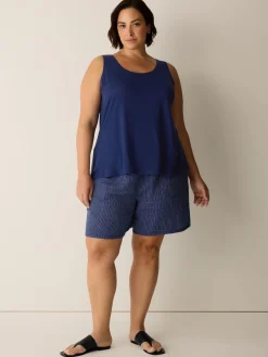 Organic Linen Jersey Scoop Neck Tank