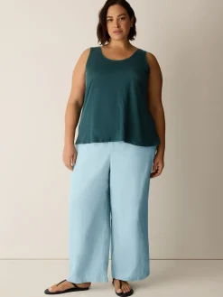 Organic Linen Jersey Scoop Neck Tank